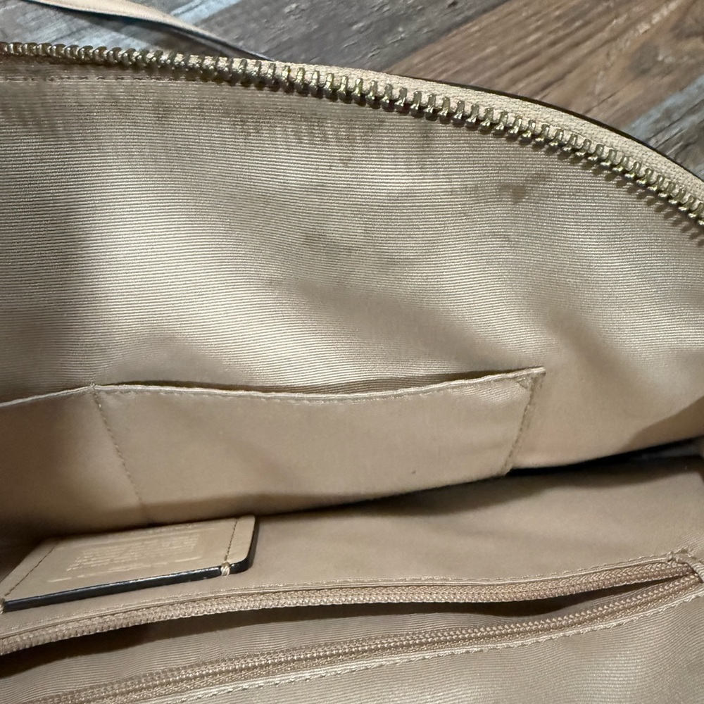 Coach Sierra Pebble Leather Tan Large Satchel - Picture 15 of 16